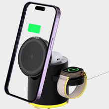 Load image into Gallery viewer, CLINGOMATIC Charging Station 3 In 1 Wireless Charger Stand With Halo Light Vista Shops