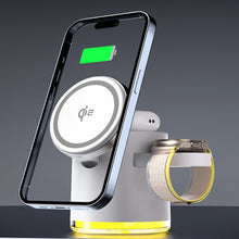 Load image into Gallery viewer, CLINGOMATIC Charging Station 3 In 1 Wireless Charger Stand With Halo Light Vista Shops