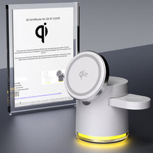 Load image into Gallery viewer, CLINGOMATIC Charging Station 3 In 1 Wireless Charger Stand With Halo Light Vista Shops