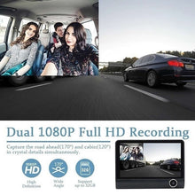 Load image into Gallery viewer, Safe Drive Dual Camera Car Dash Cam With Large Screen