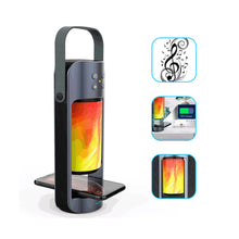 Load image into Gallery viewer, Dancing LED Flame Lantern with Bluetooth Speaker and Wireless Phone Charging