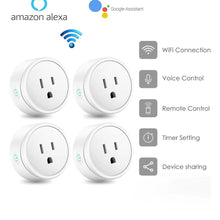 Load image into Gallery viewer, Smart Home Outlet Control By Google Home Assistant Or Amazon Alexa In Pack Of 2 Or 4