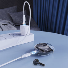 Load image into Gallery viewer, Clear Top Bluetooth Earphone With Charger Vista Shops