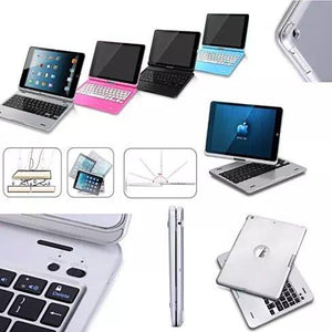 iPad Air or Mini Swiveling Hard Case With Bluetooth Keyboard - VistaShops - 2