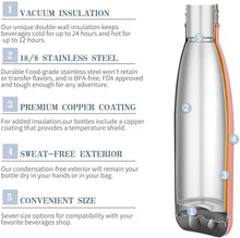 Load image into Gallery viewer, Aquaala UV Water Bottle With Temp Cap Vista Shops