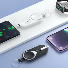 Load image into Gallery viewer, iCharge Nano Magnetic Keychain Mini Power Bank For iPhone And Apple Watch Vista Shops