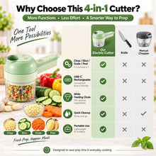 Load image into Gallery viewer, PrepPop Handheld Electric Mini Food Processor