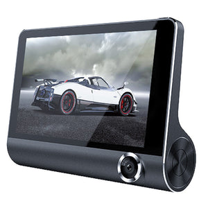 Safe Drive Dual Camera Car Dash Cam With Large Screen