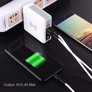 Super Multi-Power Wireless Charger With Global Adopters And Power Bank