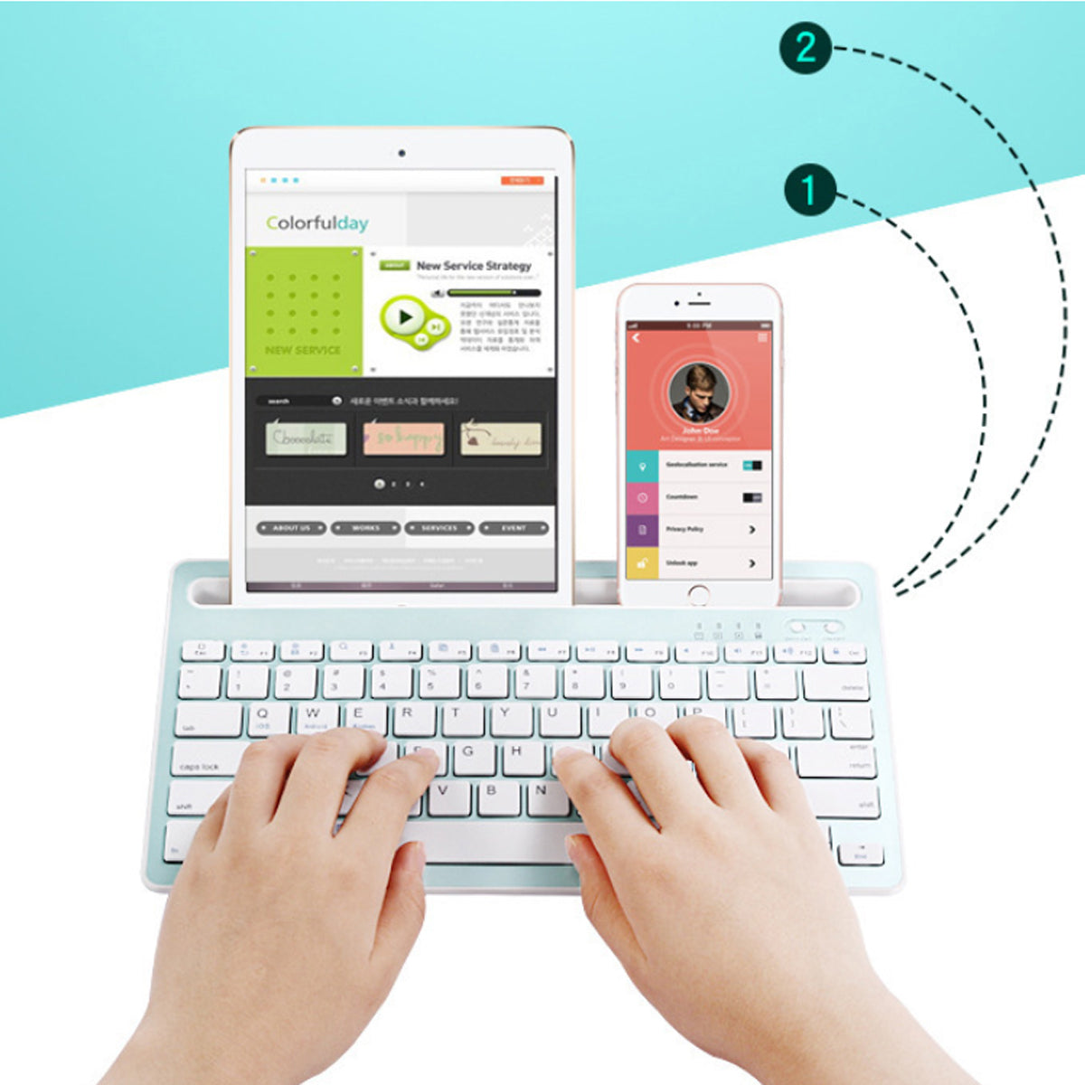 Multi-Task Master Of All Bluetooth Keyboard – Smartech Gadgets