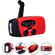 Load image into Gallery viewer, Storm Safe Emergency AM/FM/NOAA Weather Band Radio With Solar Flash Light And Built-in Phone Charger