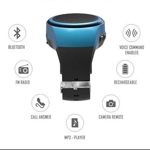 Jogging Buddy Bluetooth Smart Speaker W/FM Radio Watch Style And More - VistaShops - 4