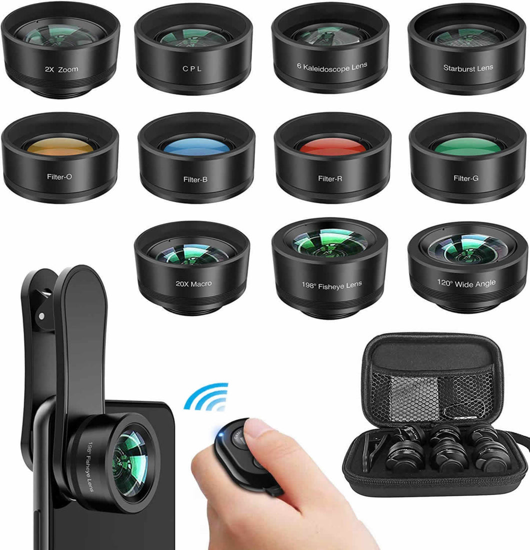 12 in 1 Upgraded Photography Set For iPhone And Any Smartphones