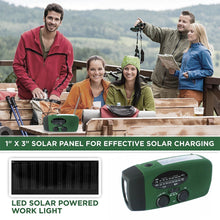 Load image into Gallery viewer, Storm Safe Emergency AM/FM/NOAA Weather Band Radio With Solar Flash Light And Built-in Phone Charger